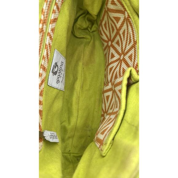 Spartina 449 Daufuskie Island orange Geometric Linen Shoulder Small-Med Bag - Picture 10 of 15